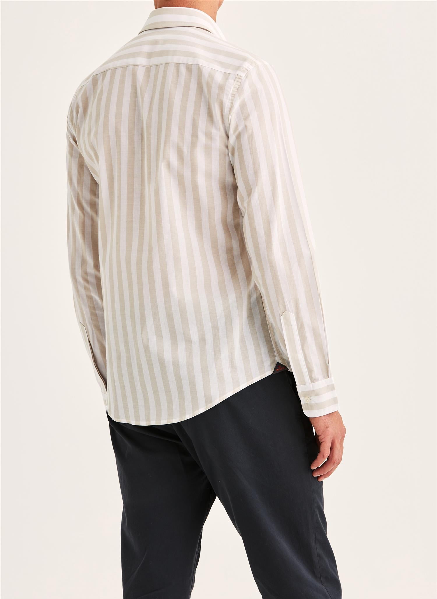 Summer Lightweight Shirt - Khaki Stripe