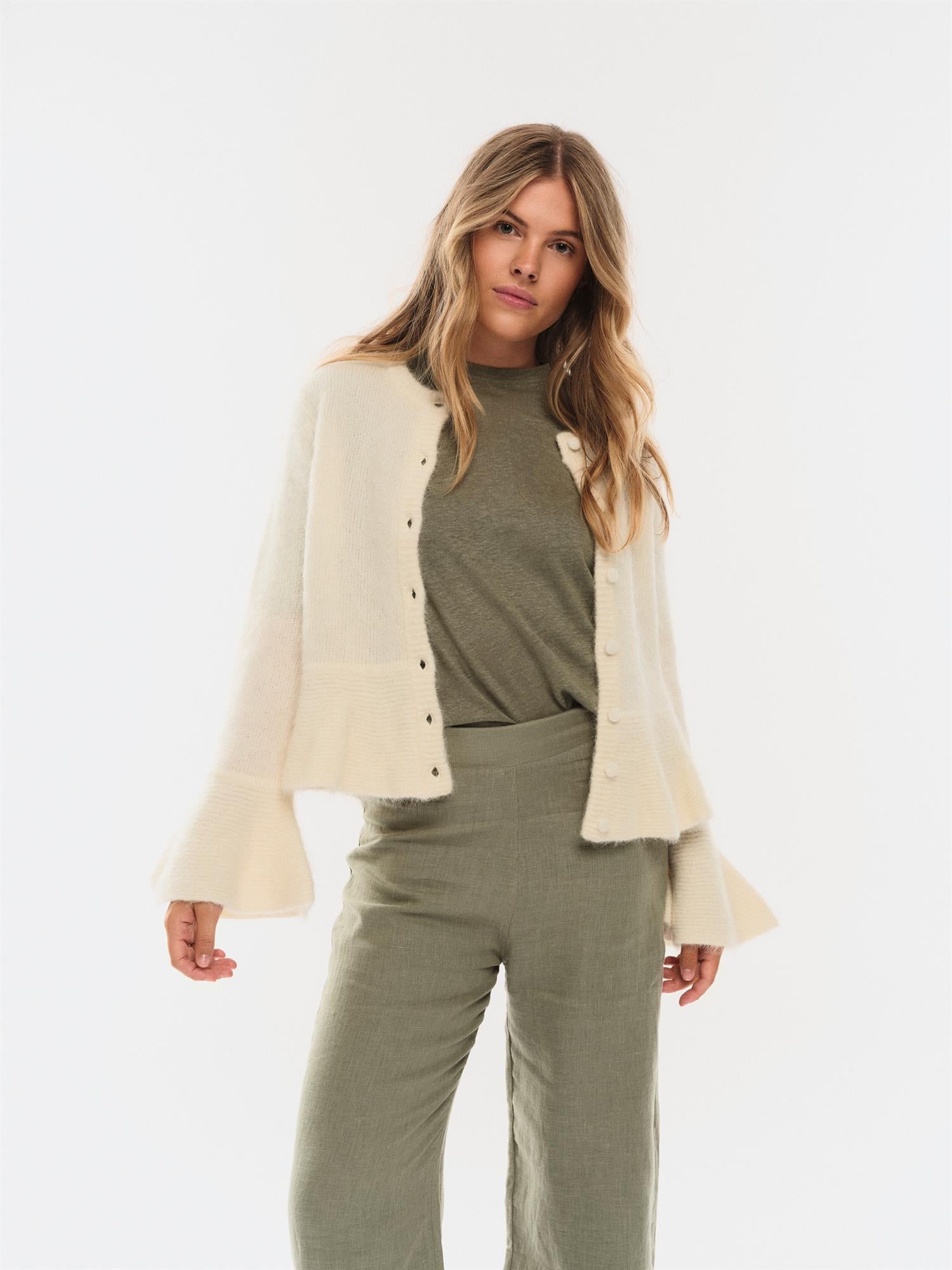 Maren Chunky Cardigan Bright White