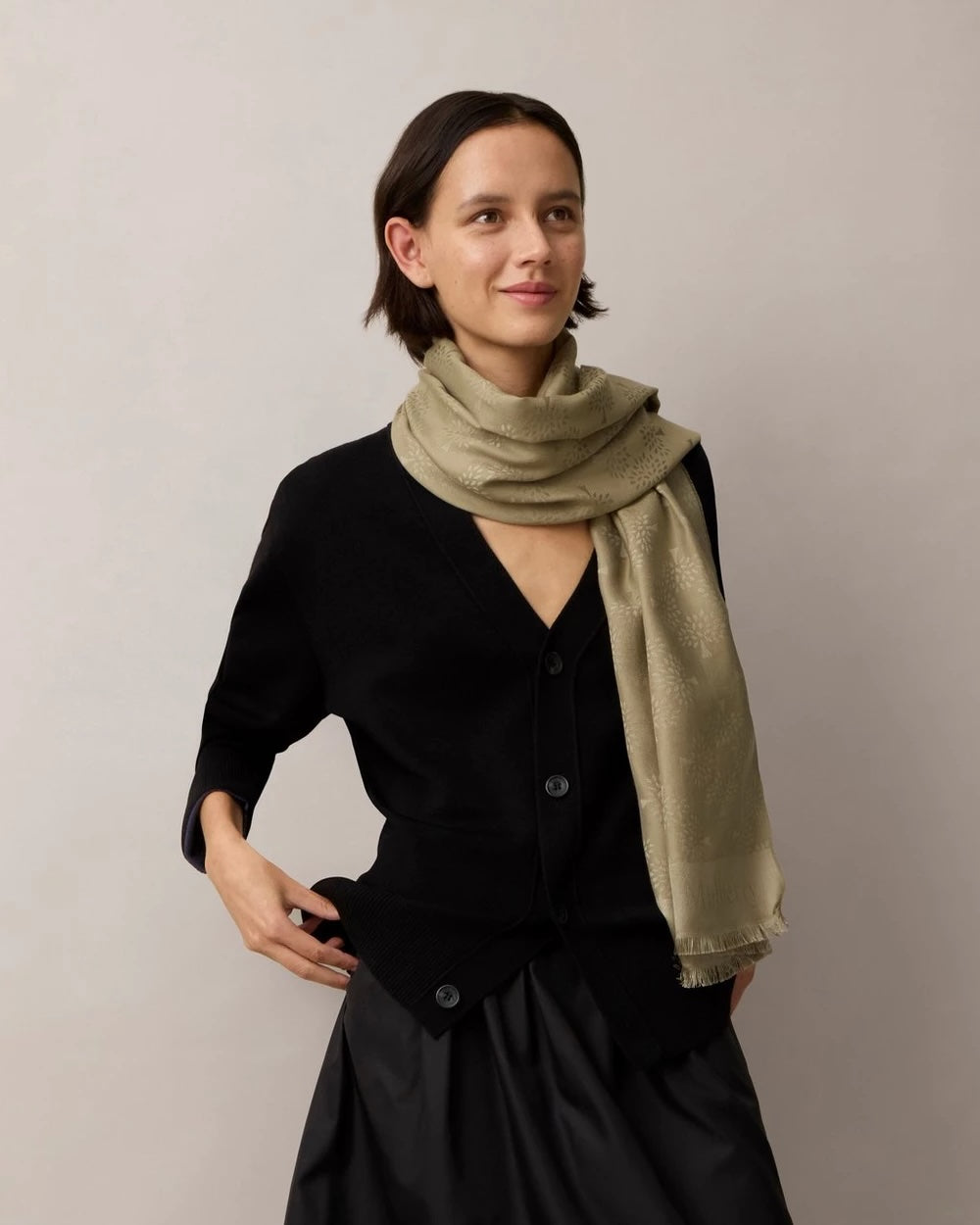 MULBERRY TREE RECTANGULAR SCARF 45x180