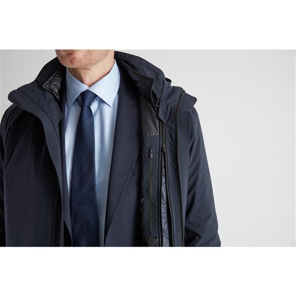 Black Storm Coat - Navy