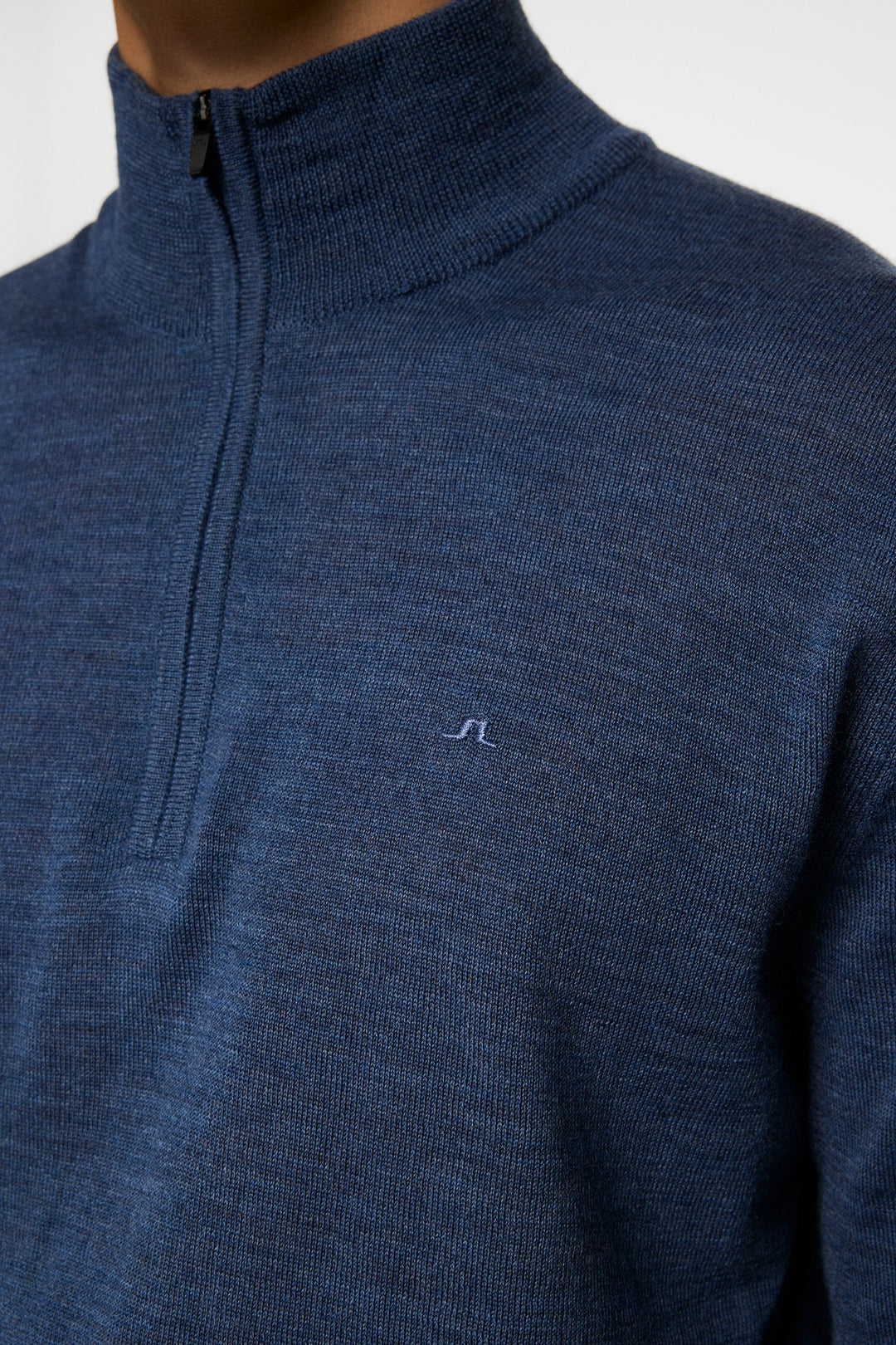 Kiyan Merino Quarter Zip - Blue