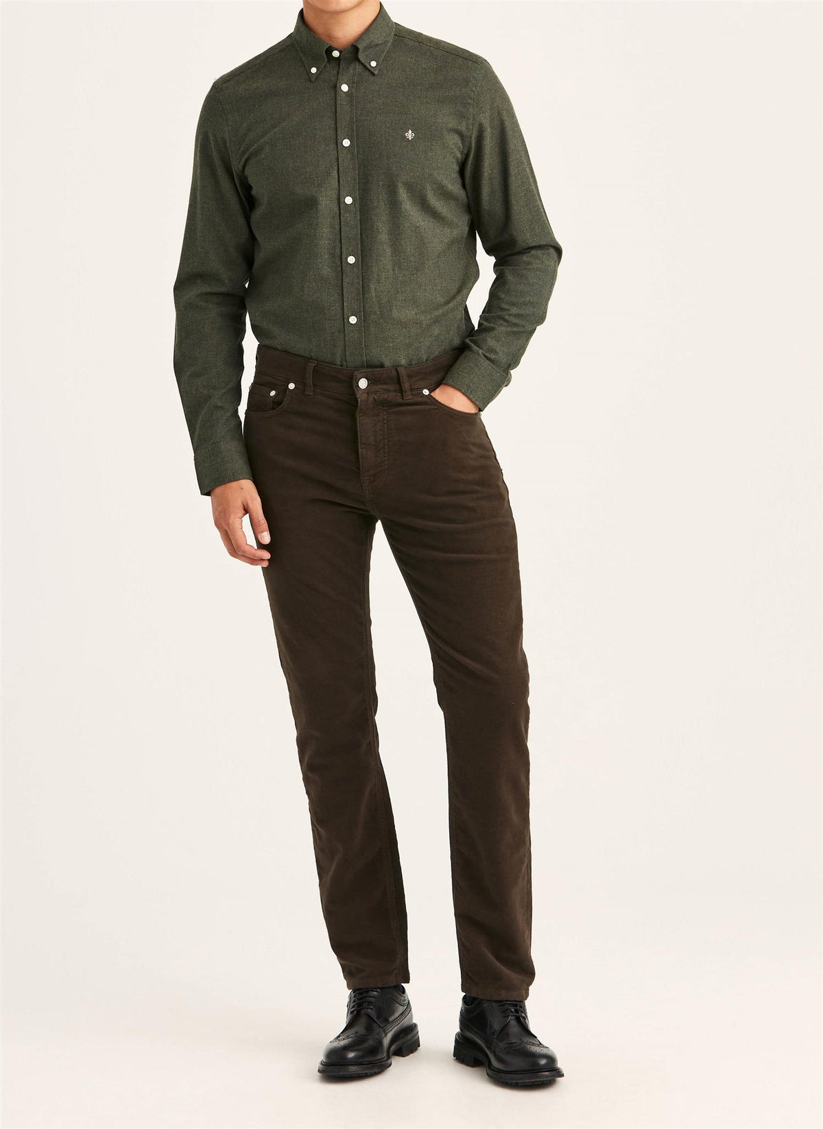 James Winter Twill 5-Pocket - Brown