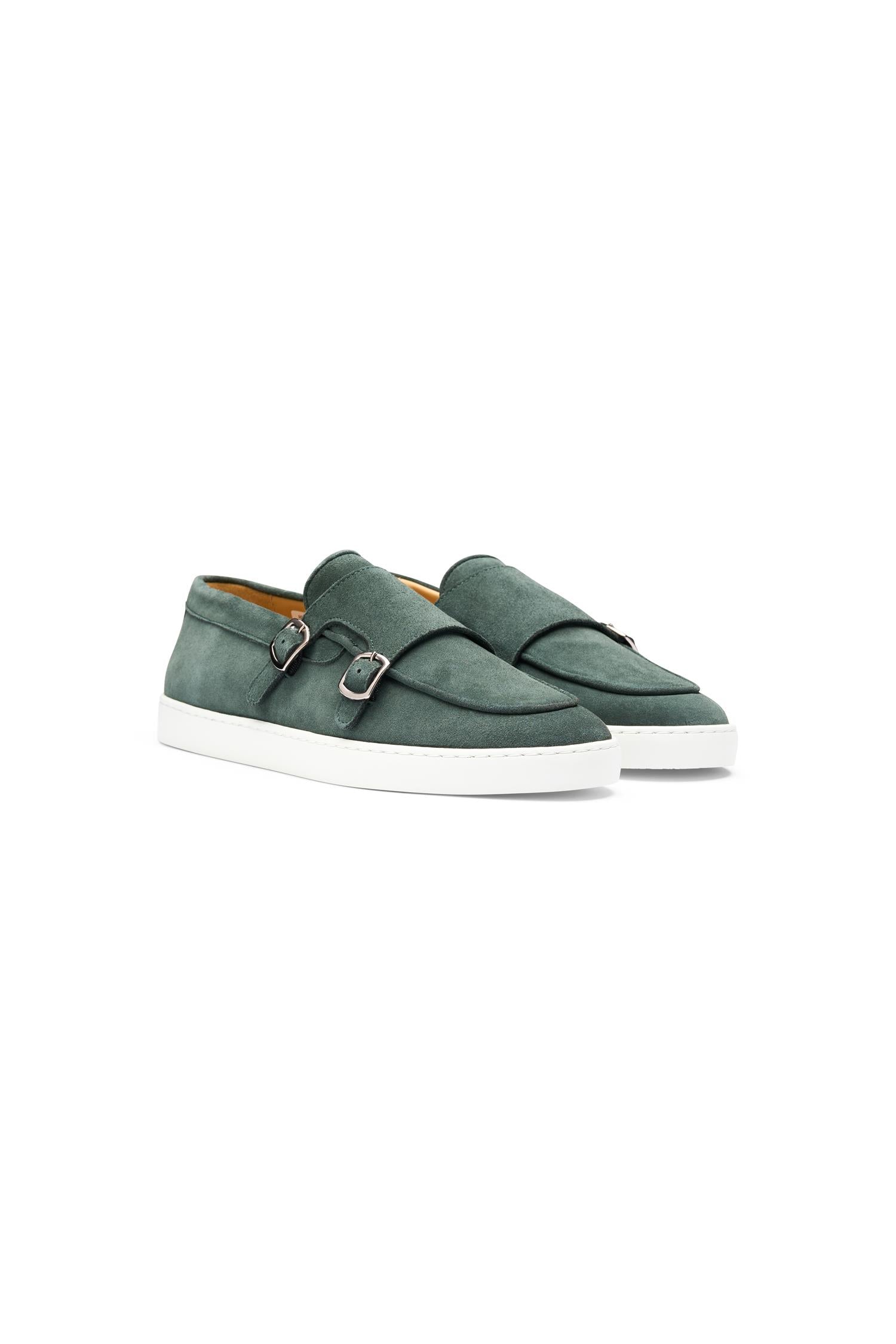 Monk Strap Sneaker - Brg Suede