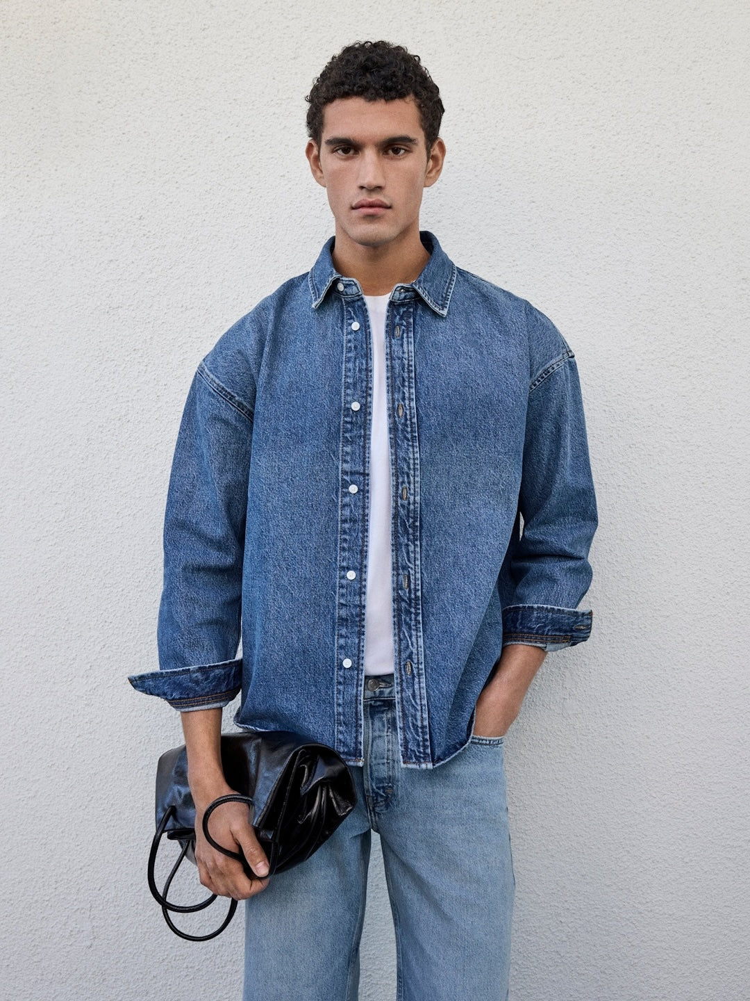 Relaxed Heavy Denim Shirt