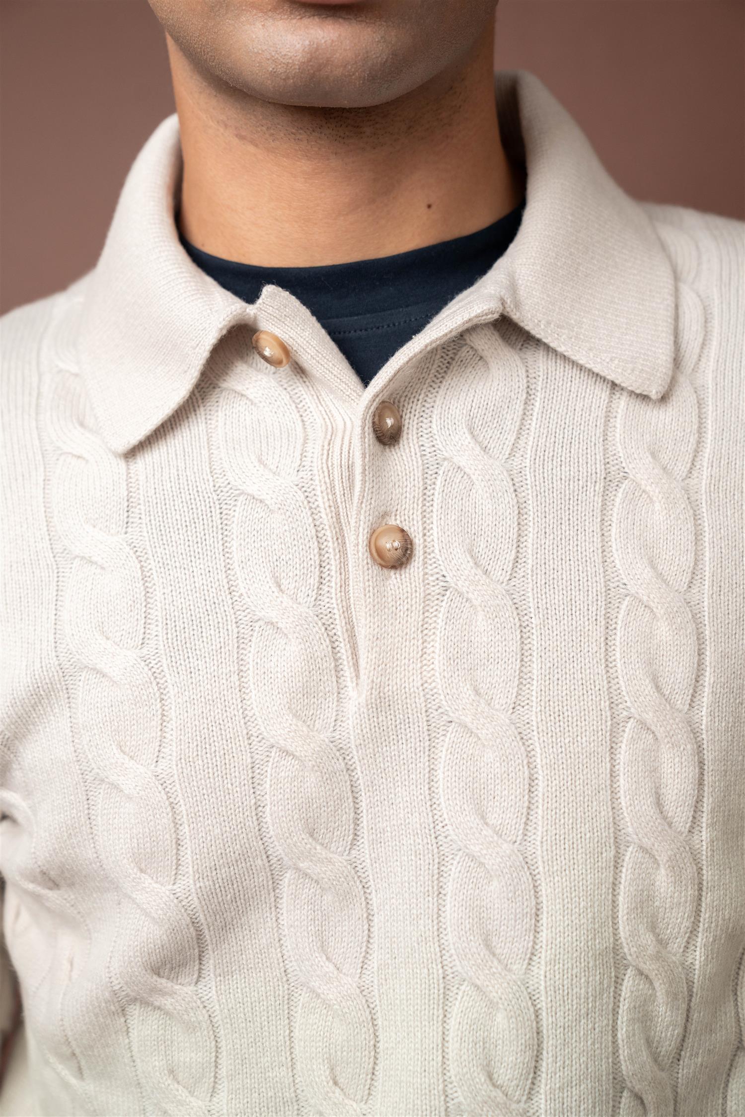 Cable Tennis Polo - Panna