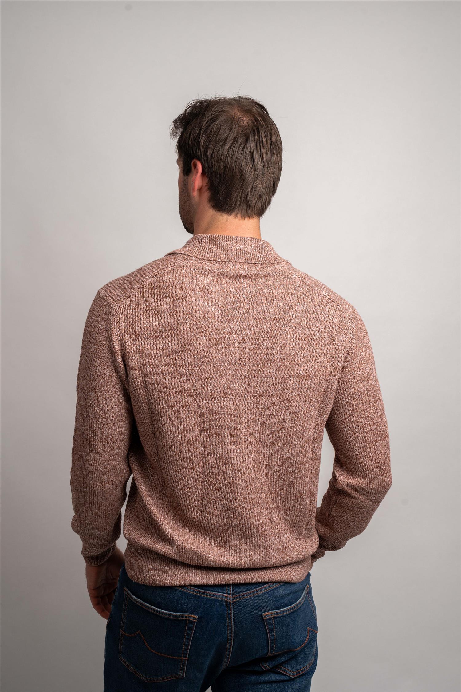 Polo LS Knitted - Rust
