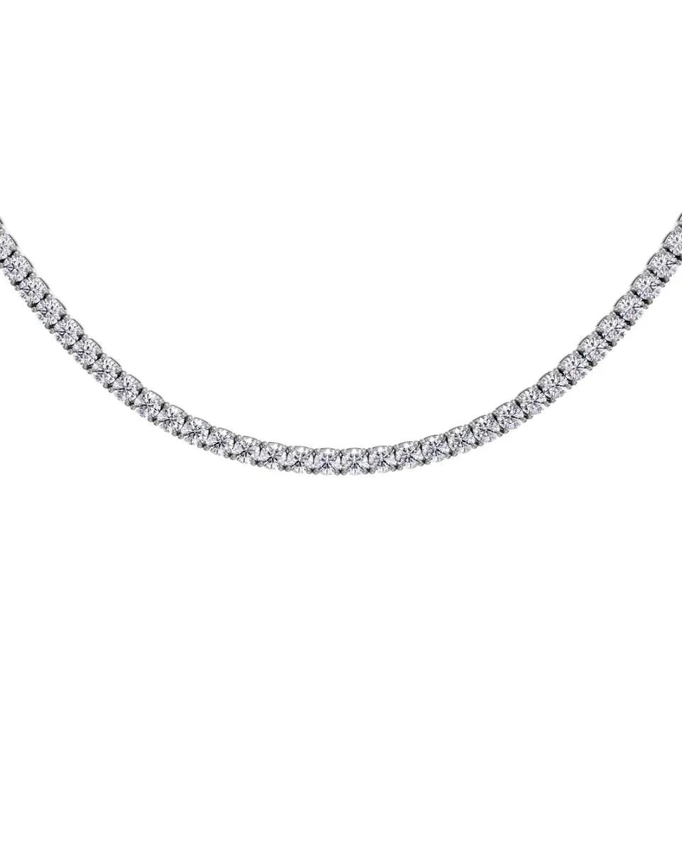 Tennis Necklace Silver