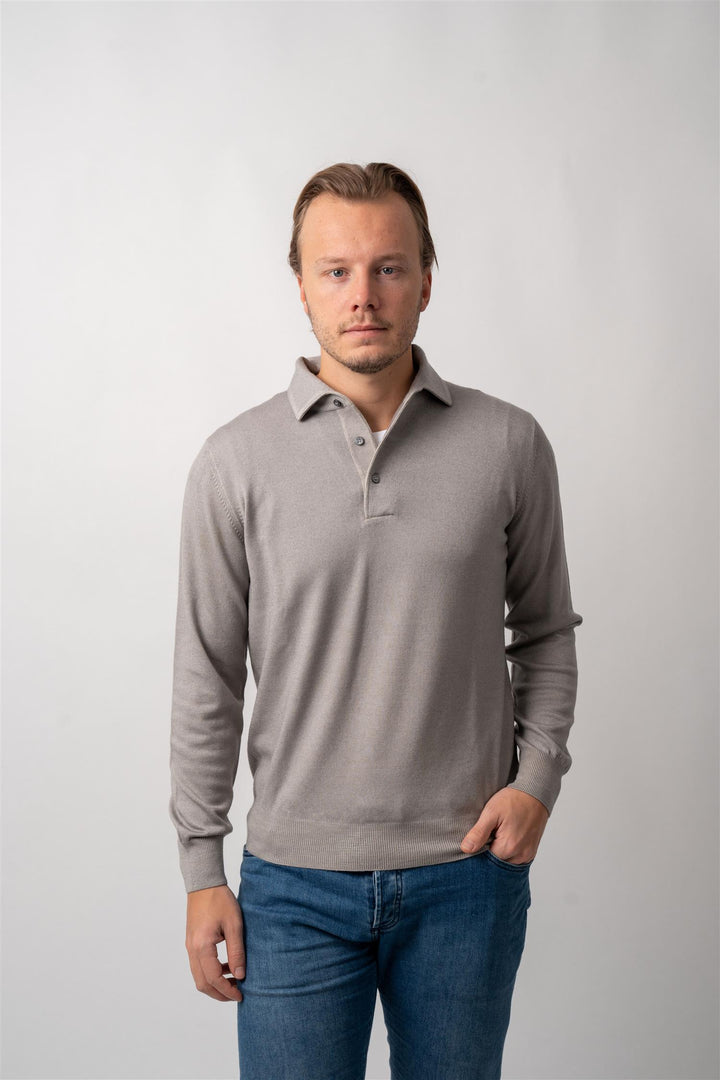 Polo Long Sleeve - Grey