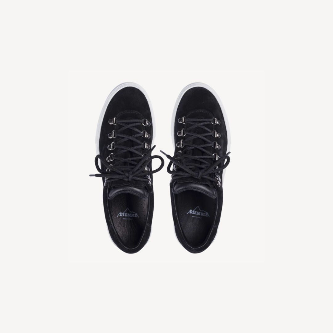 W Marostica Low Platform Suede Black