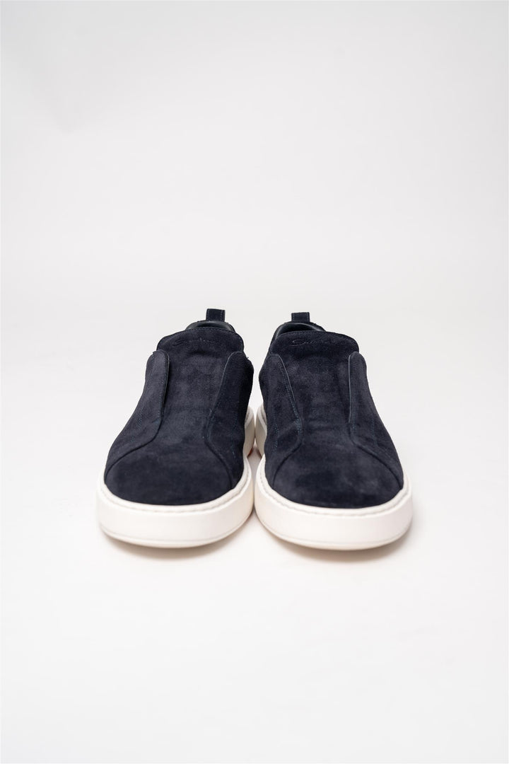 Suede Slip On Sneaker - Navy