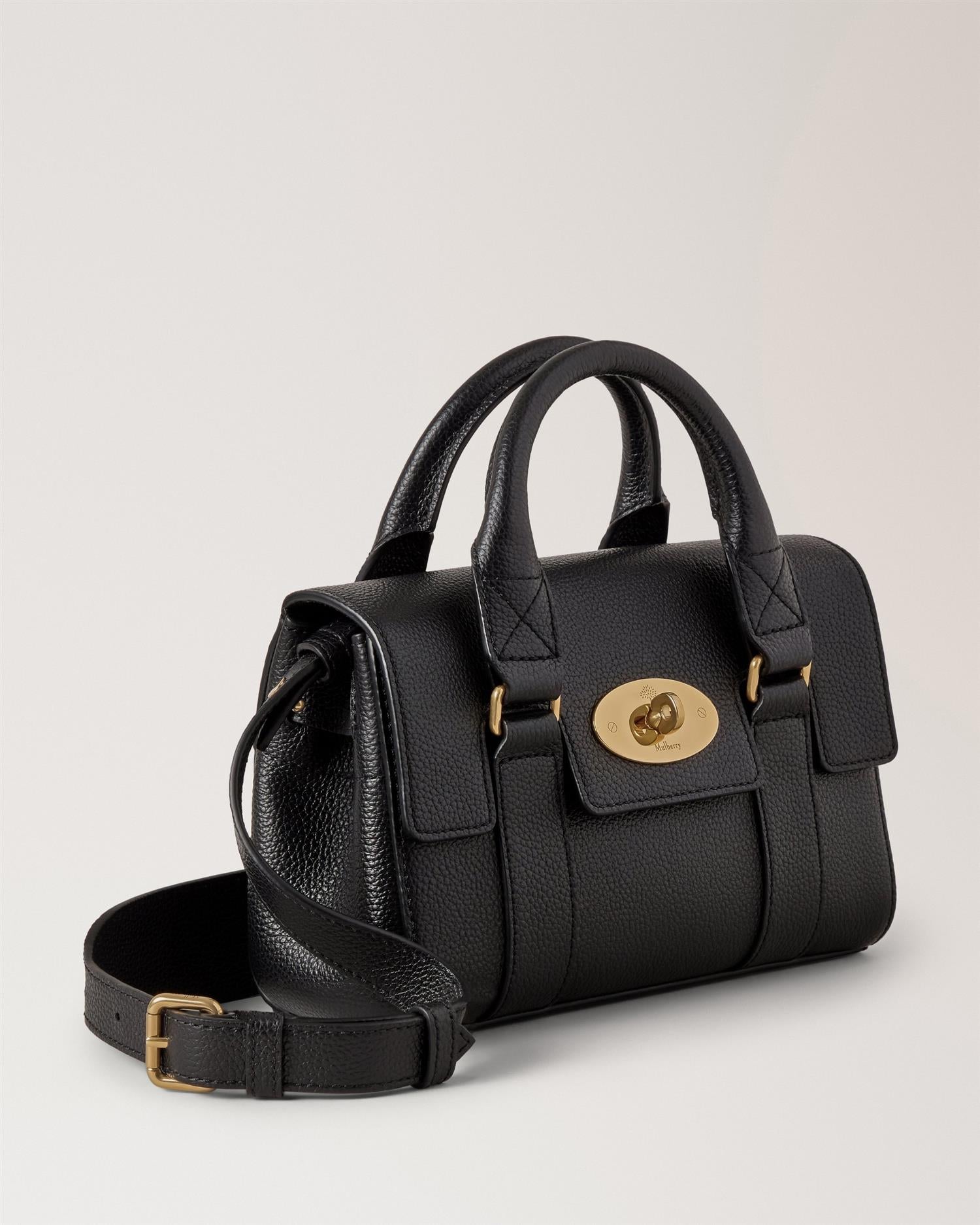 Mini Heritage Bayswater Small Classic Grain Black