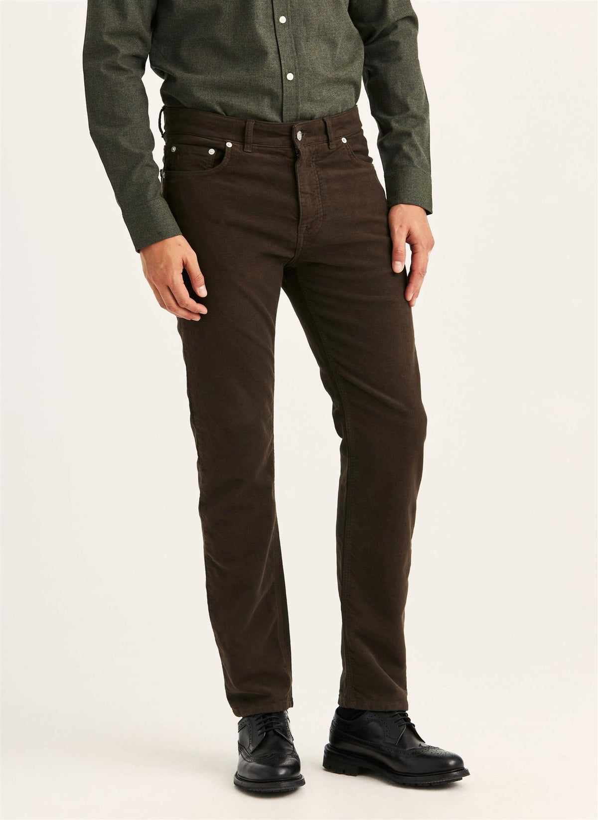 James Winter Twill 5-Pocket - Brown