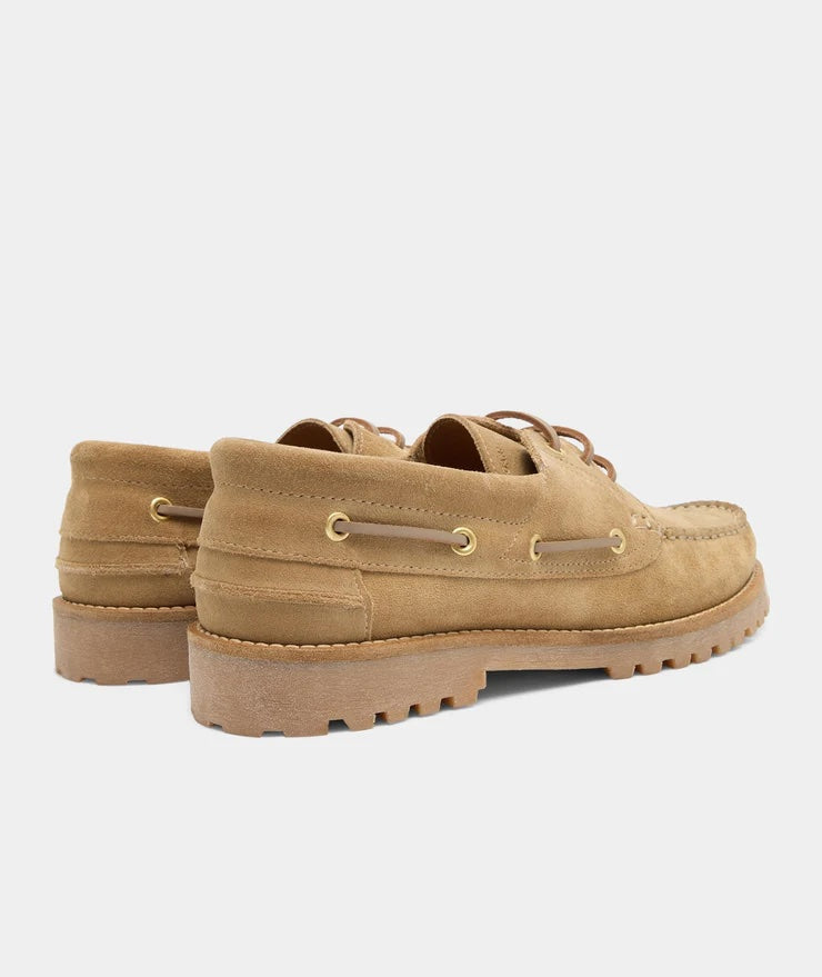 Ollie Boat Shoe - Earth Suede