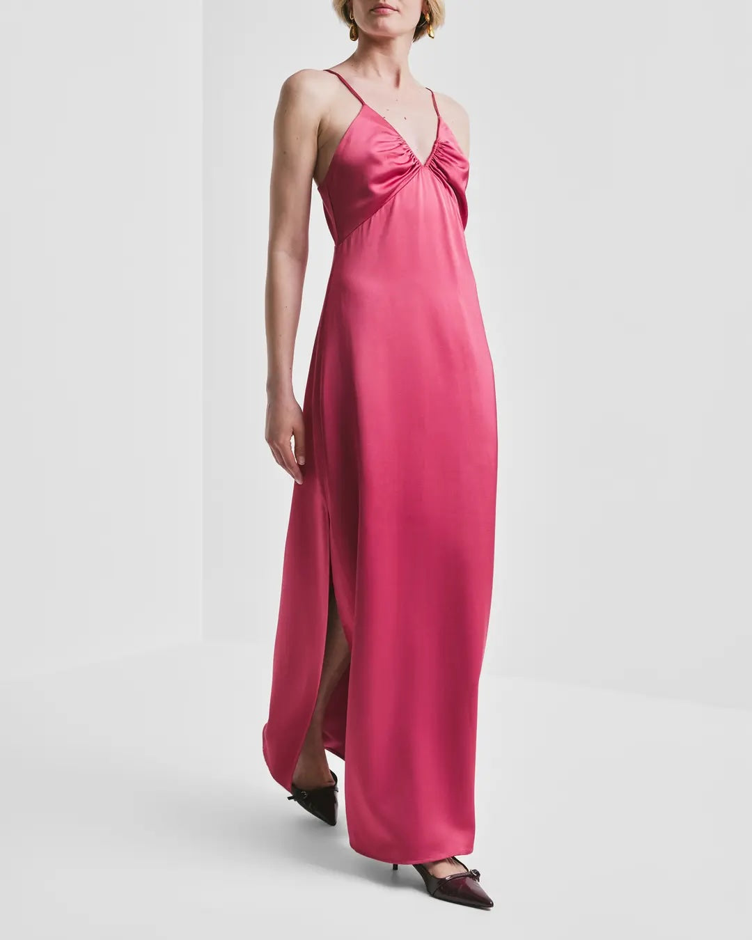 Satin Strap Dress