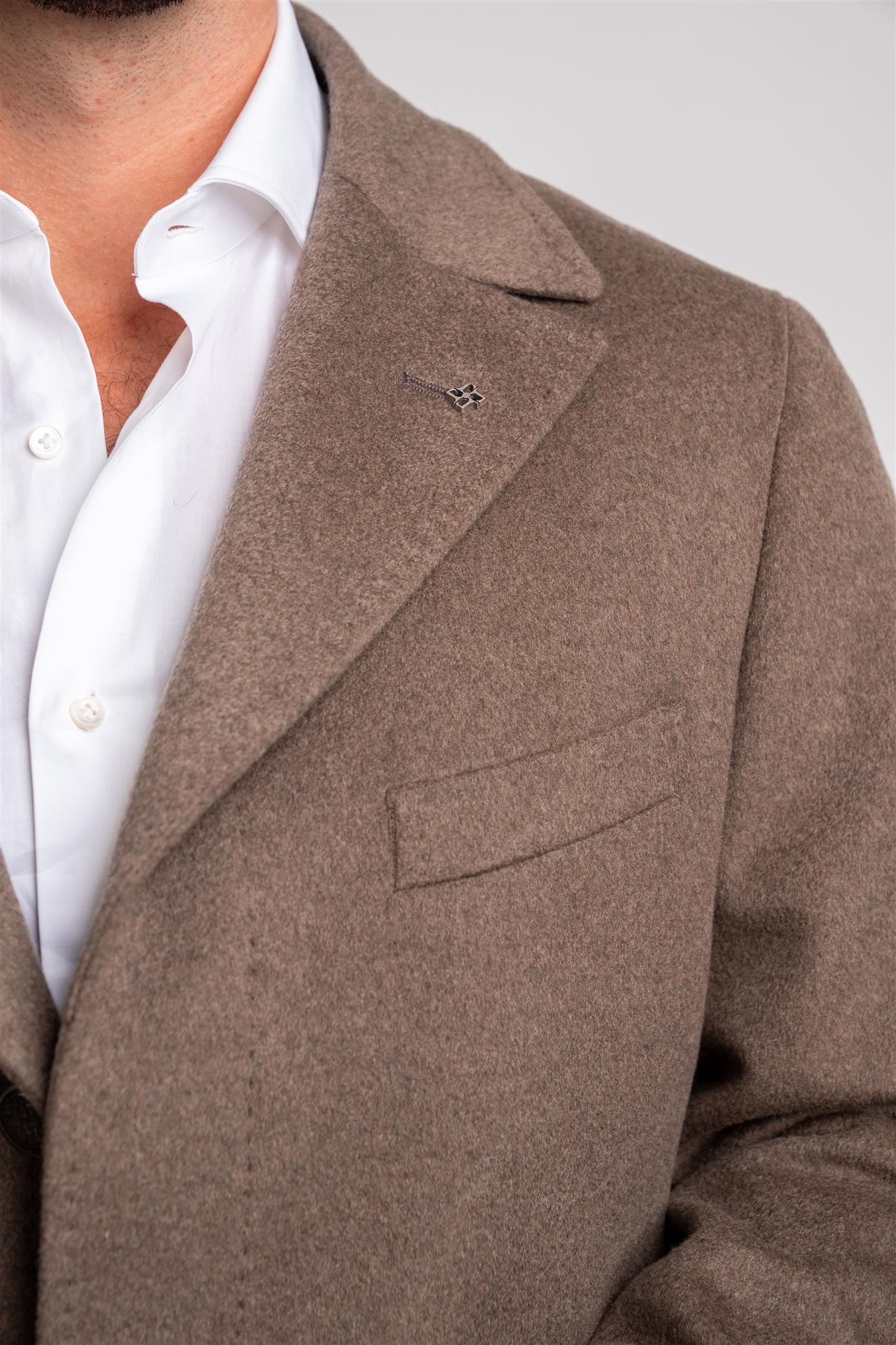 Thomas Coat Cashmere - Brown