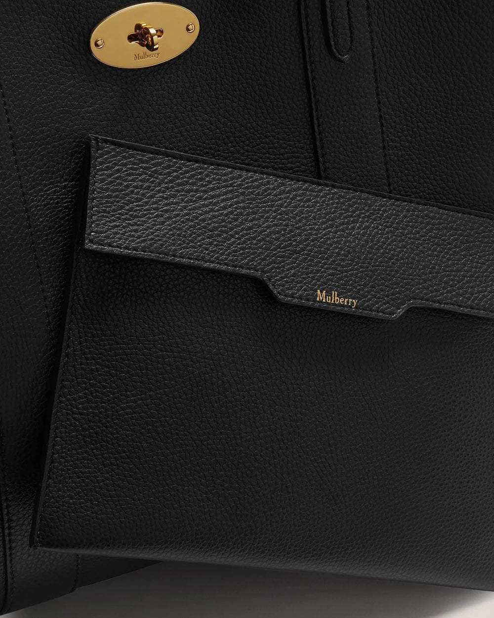 Bayswater Tote - Black Small Classic Grain