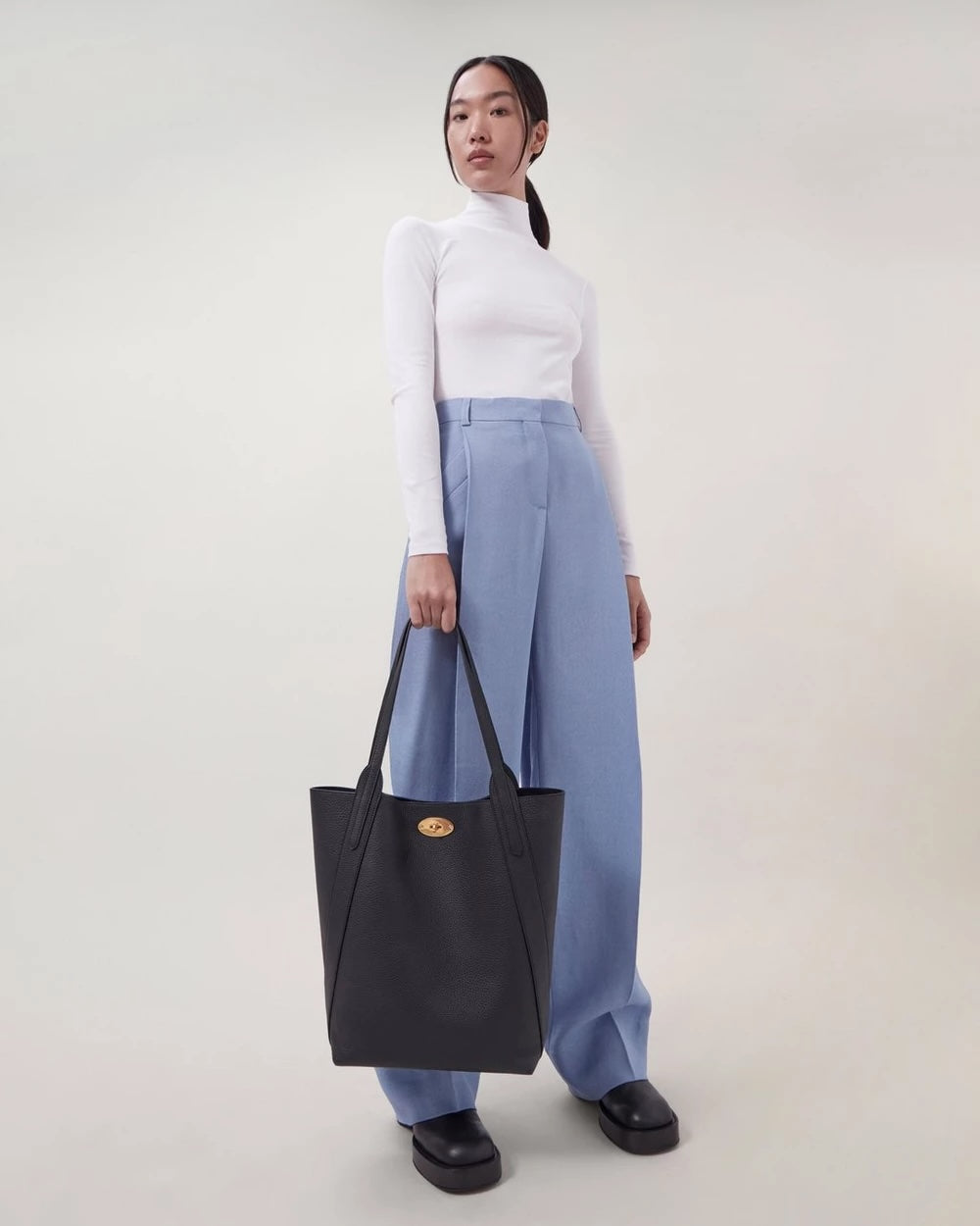 North South Bayswater Tote Heavy Grain Black