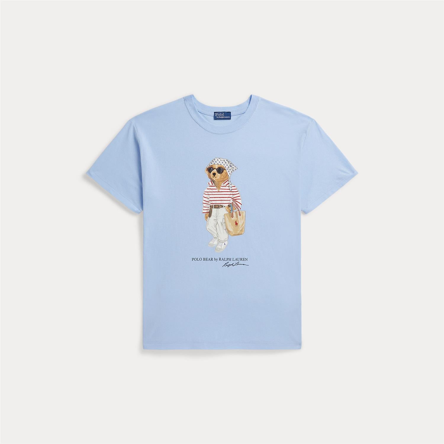 Polo Bear Cotton Jersey Tee Baby Blue