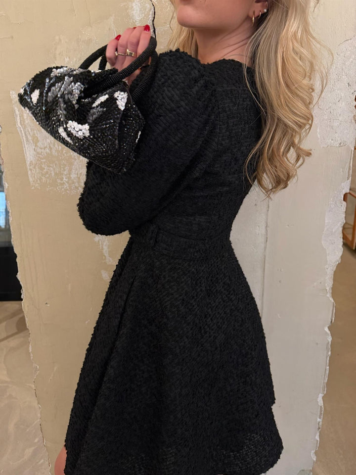 Boucle Belt Dress