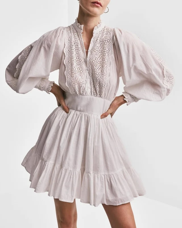 Cotton Slub Mini Dress