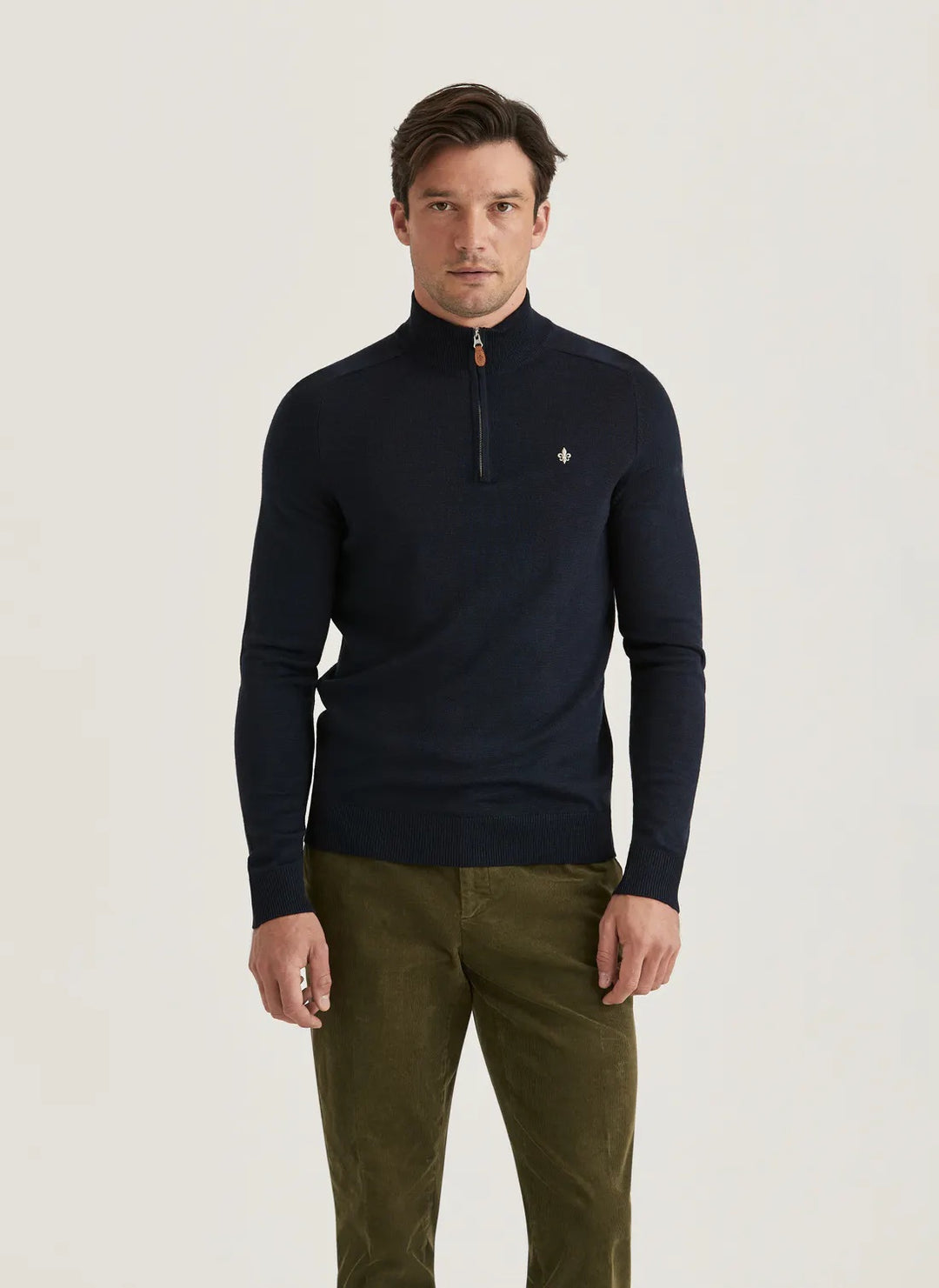 Merino John Zip 60 Navy