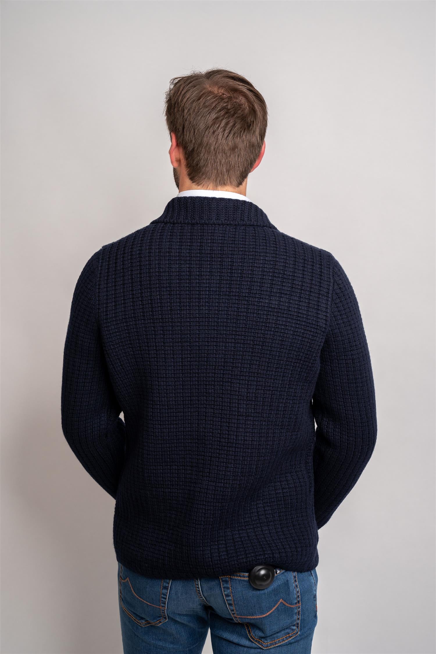 Knitted Jacket - Navy
