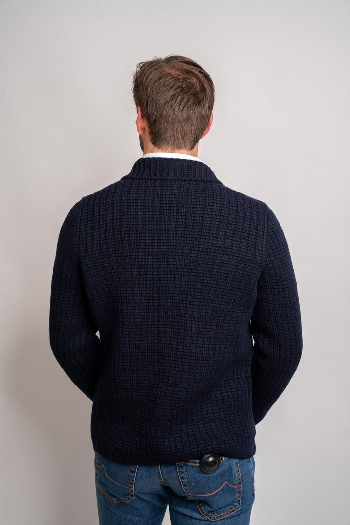 Knitted Jacket - Navy