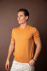 Knitted Cotton T-shirt - Oransje