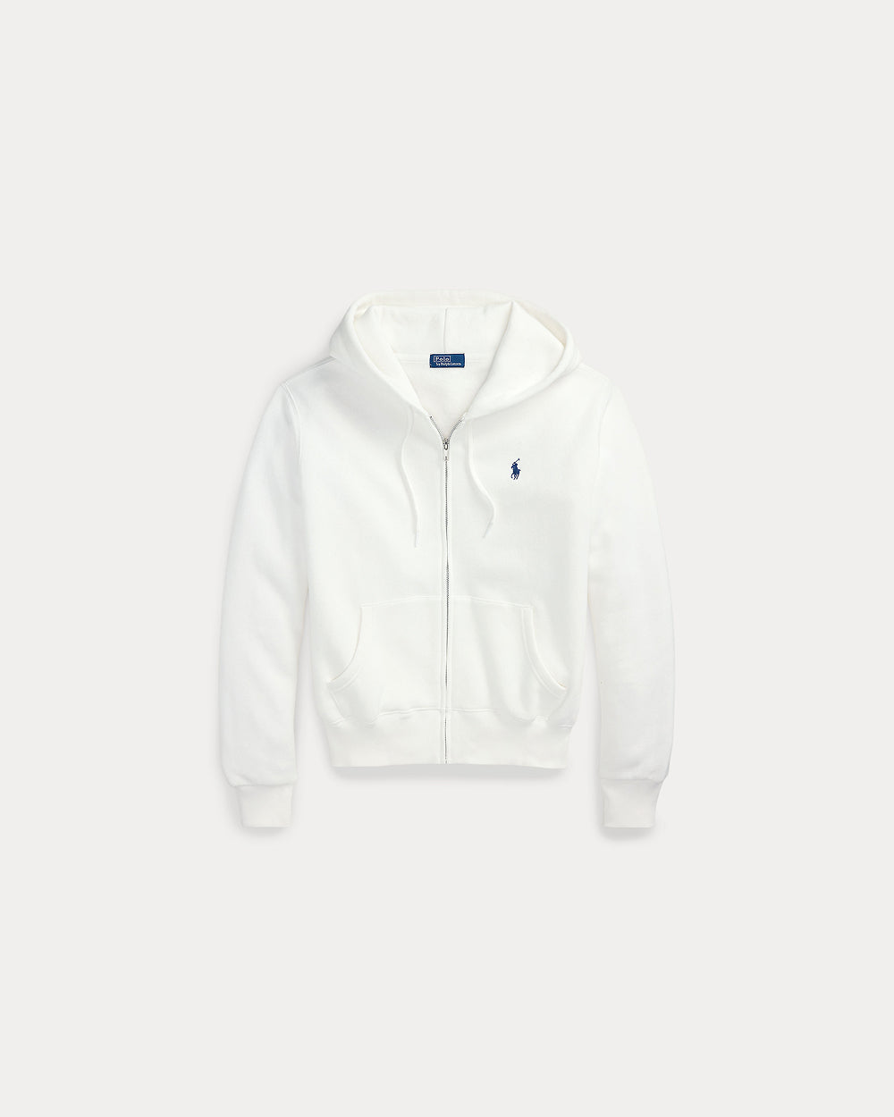 Fleece Full-Zip Hoodie White