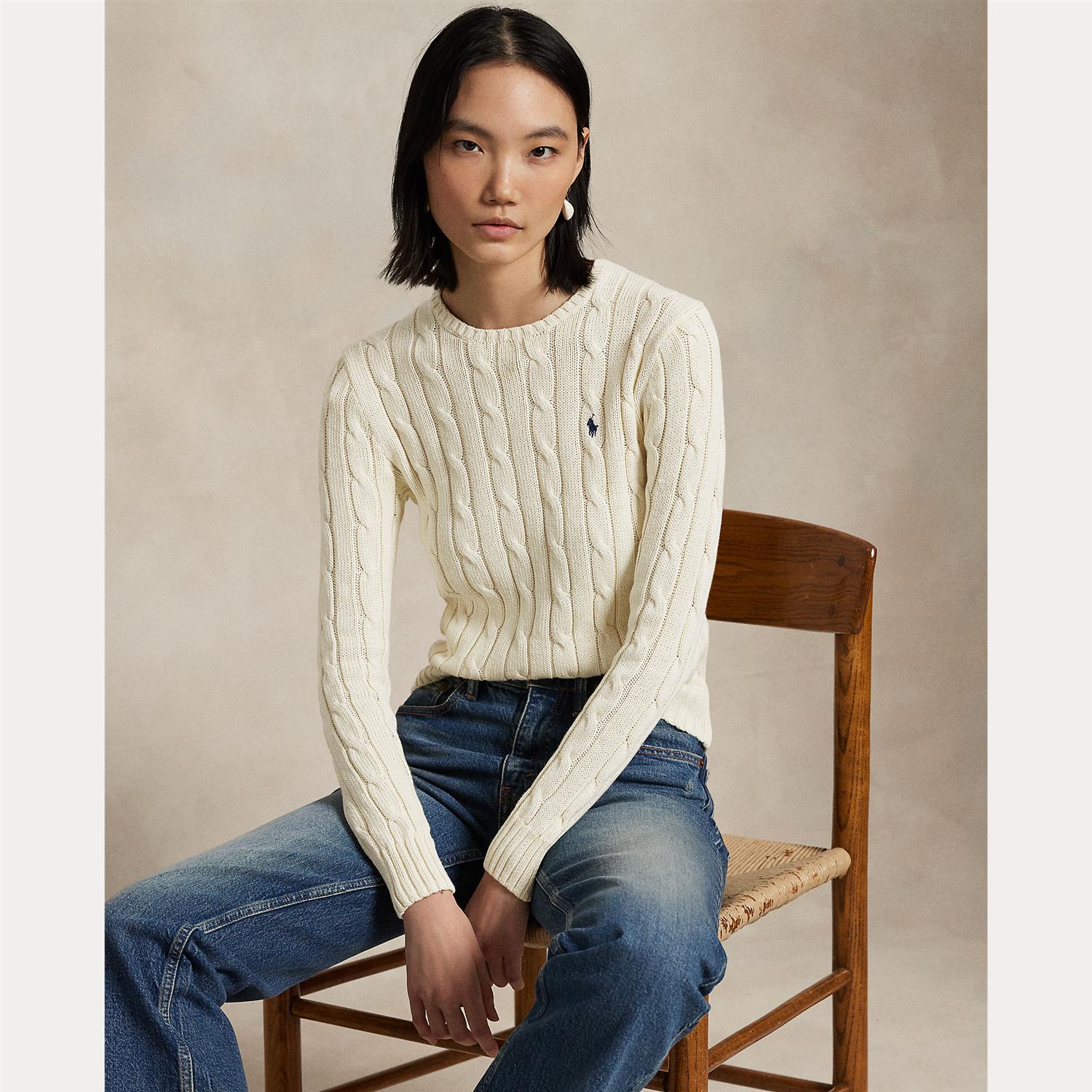 Julianna-Long Sleeve-Pullover Authentic Cream