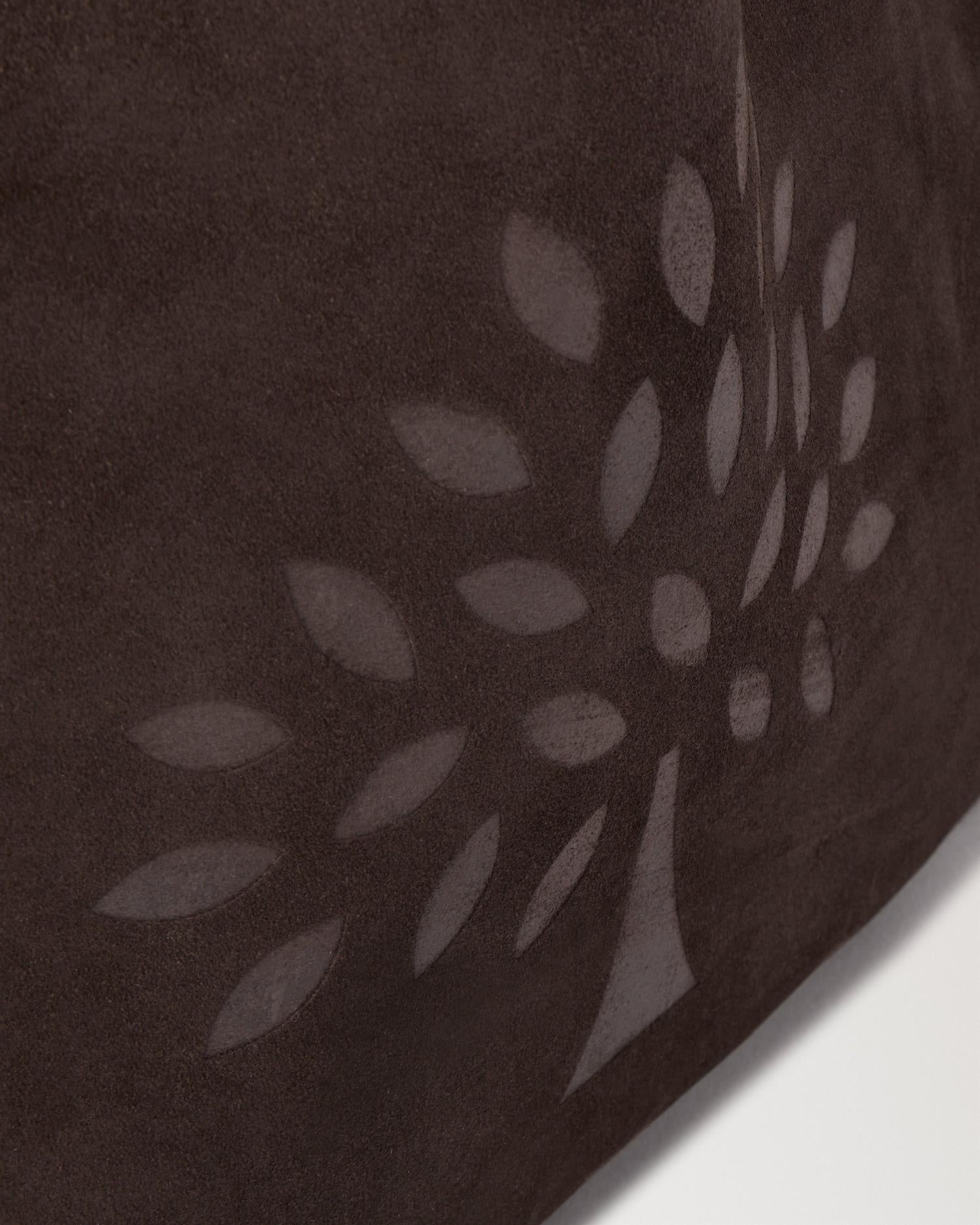 Suede Tree Tote Chocolate