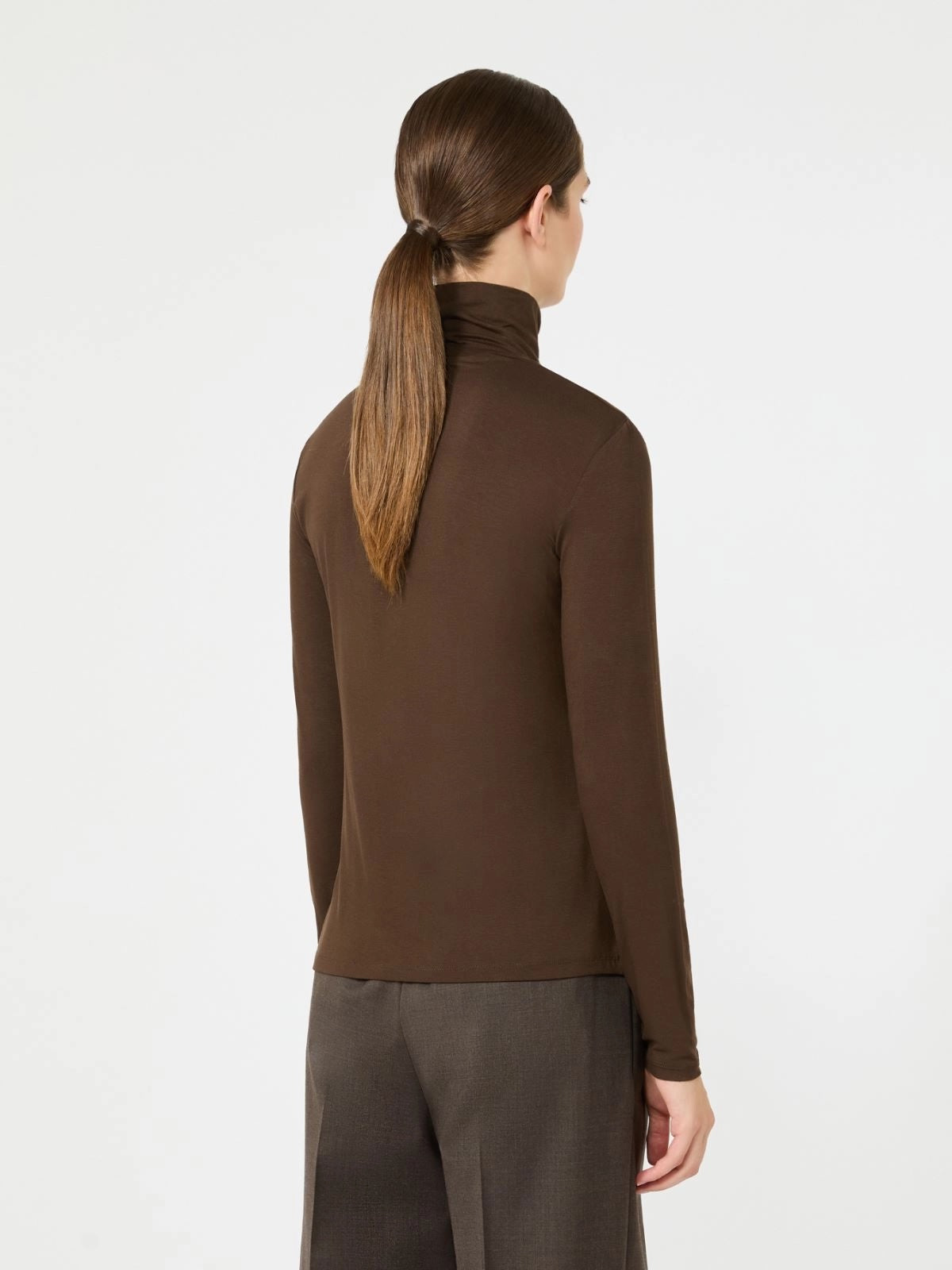 Slim-fit top - Dark Brown
