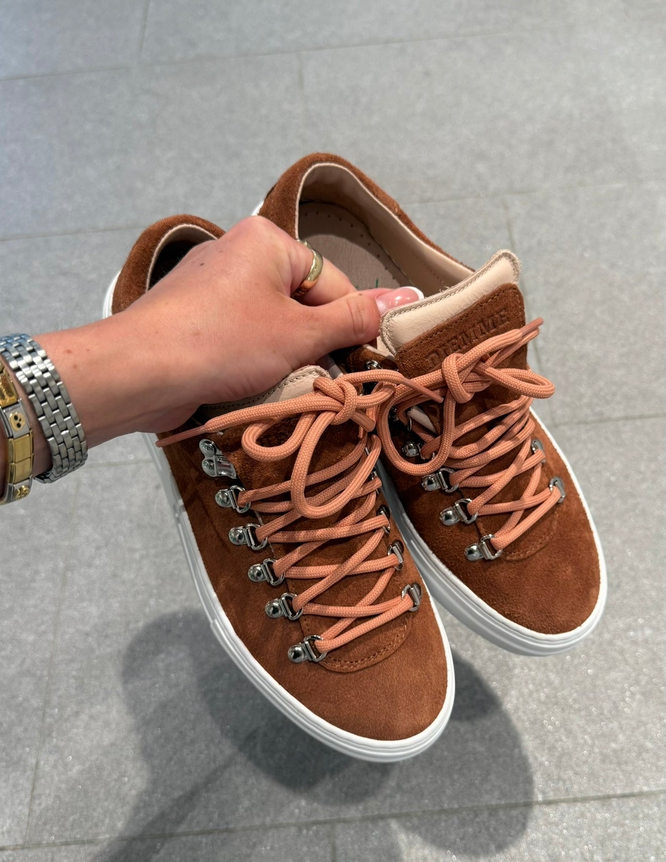 W Marostica Low Platform Rust Suede