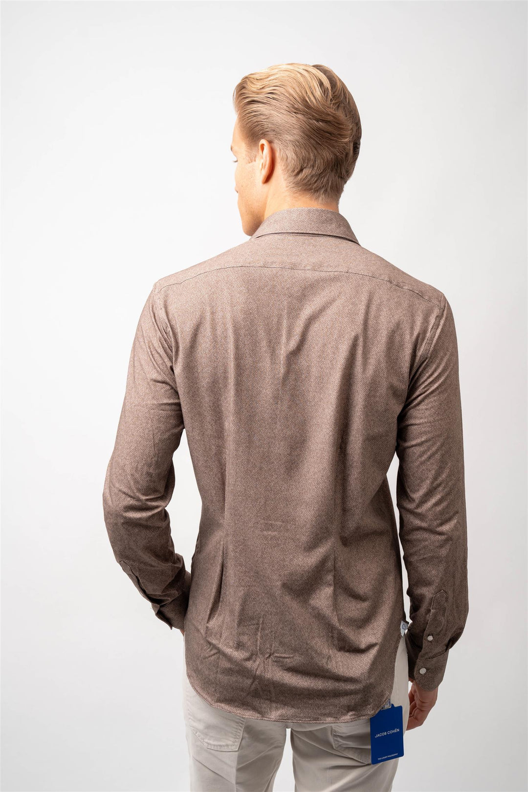 Man Shirt Woven Brun