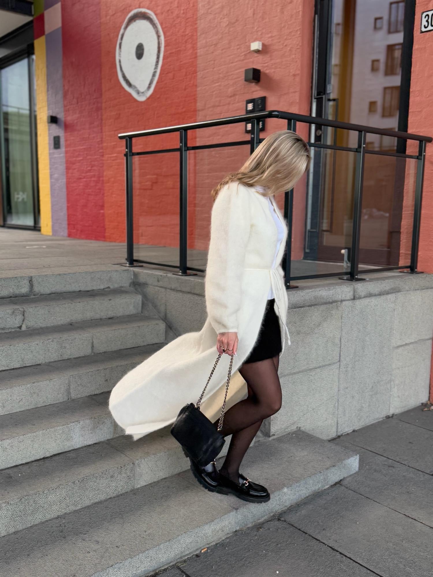 Olivia Chunky Cardigan Bright White