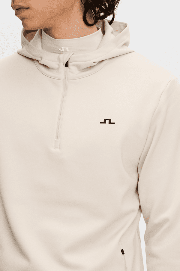 Aerial Quarter Zip Hood - Moonbeam