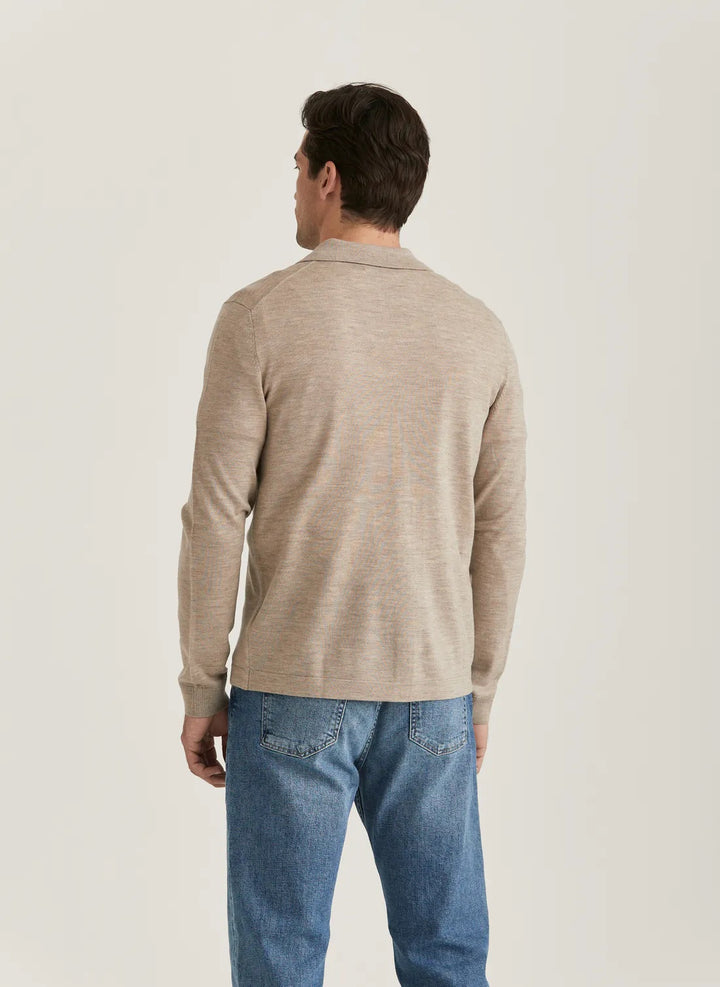 Merino Knitted Shirt - Khaki