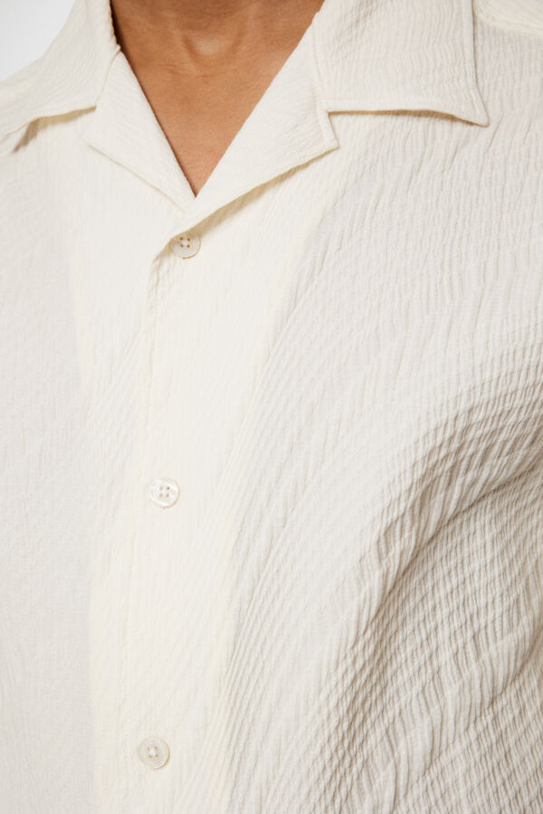 Donso Stretch Texture Shirt - Moonbeam