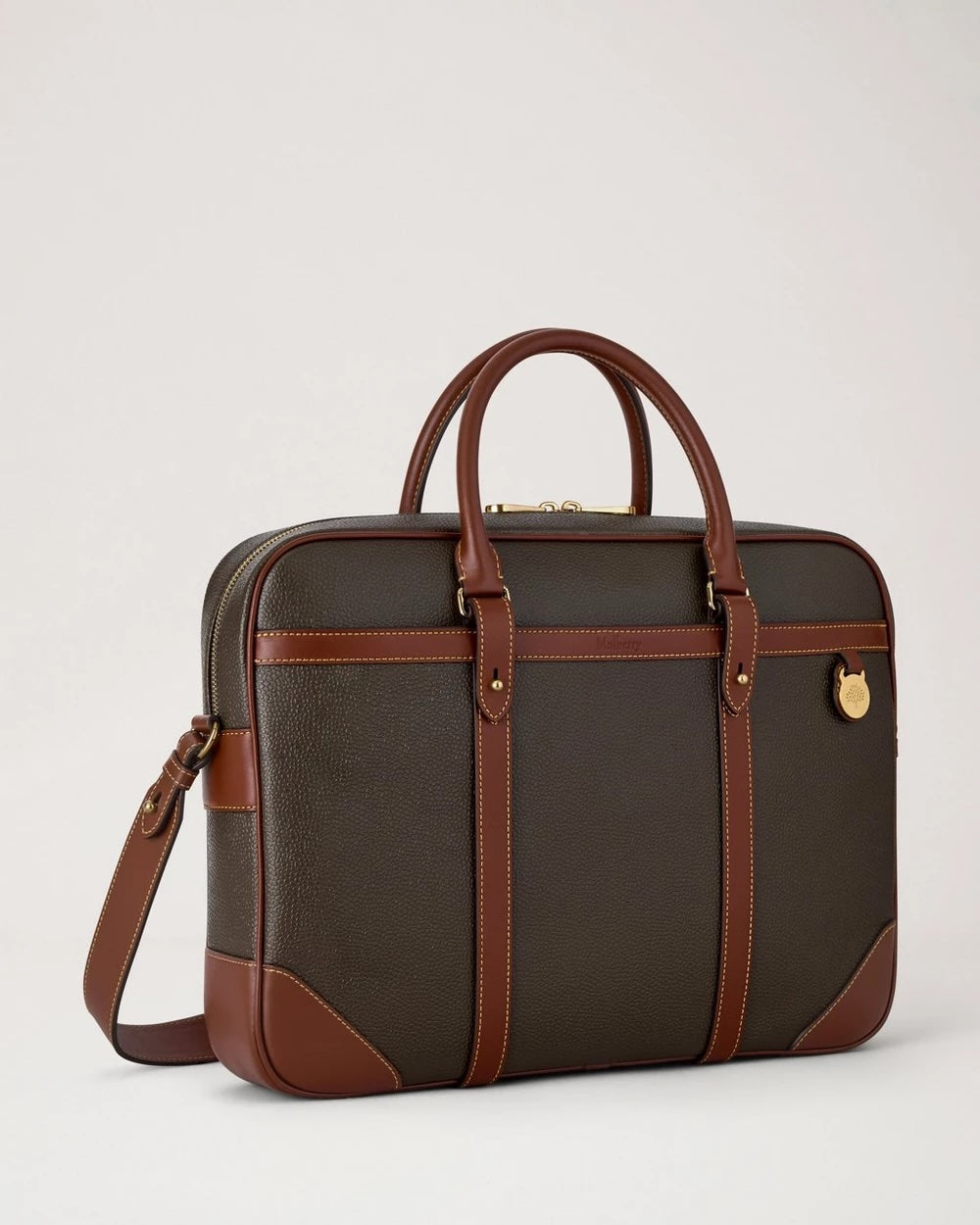Heritage Briefcase Scotchgrn Mole-Cognac