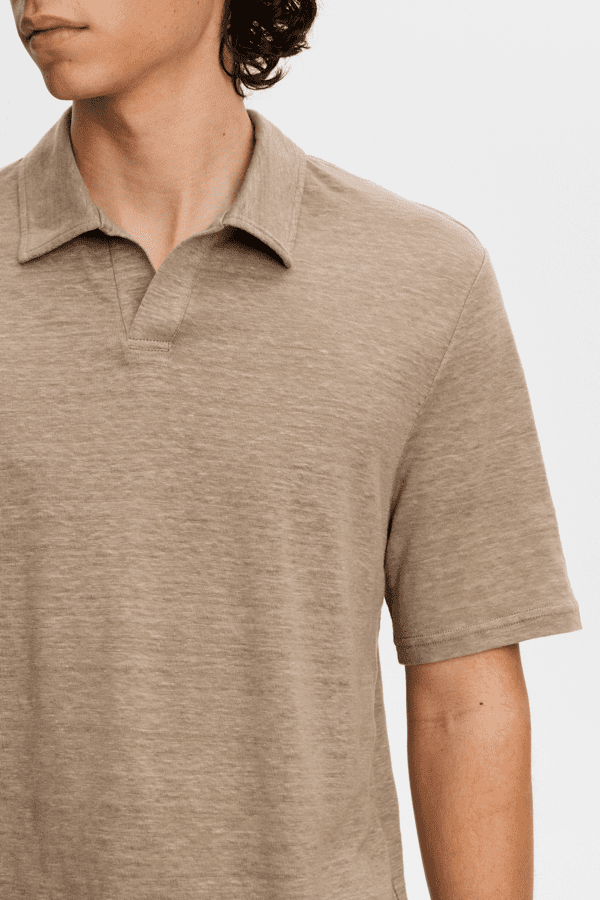 Roy Linen Polo - Brindle