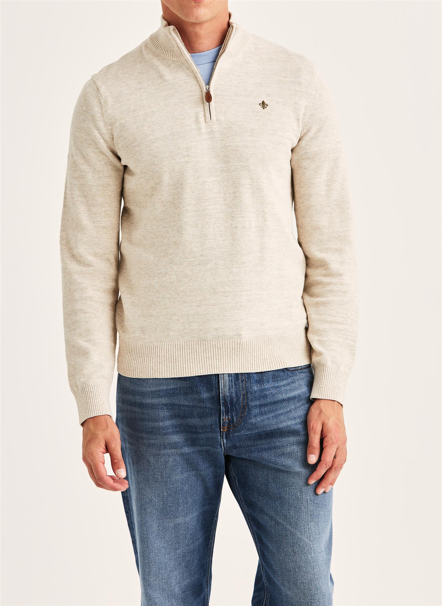 Randall Half Zip - Khaki
