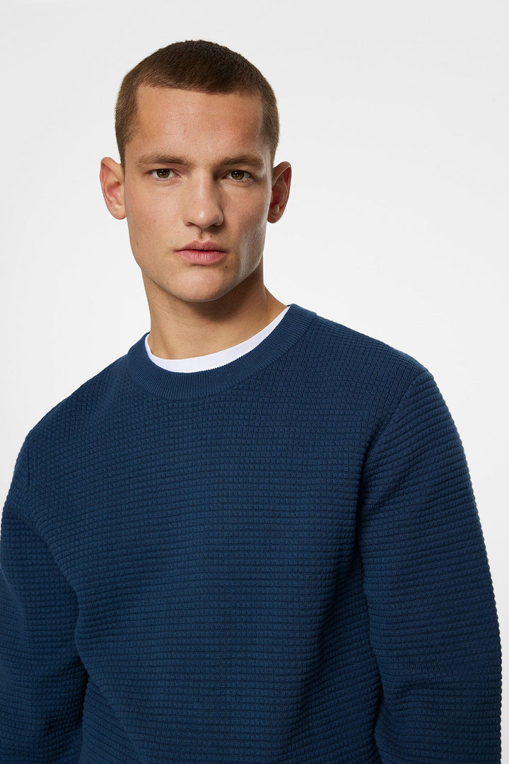 Oliver Structured Sweater - Blue