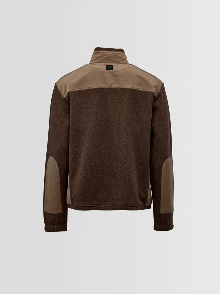 Ceasano Boiled Wool Jacket - Brown