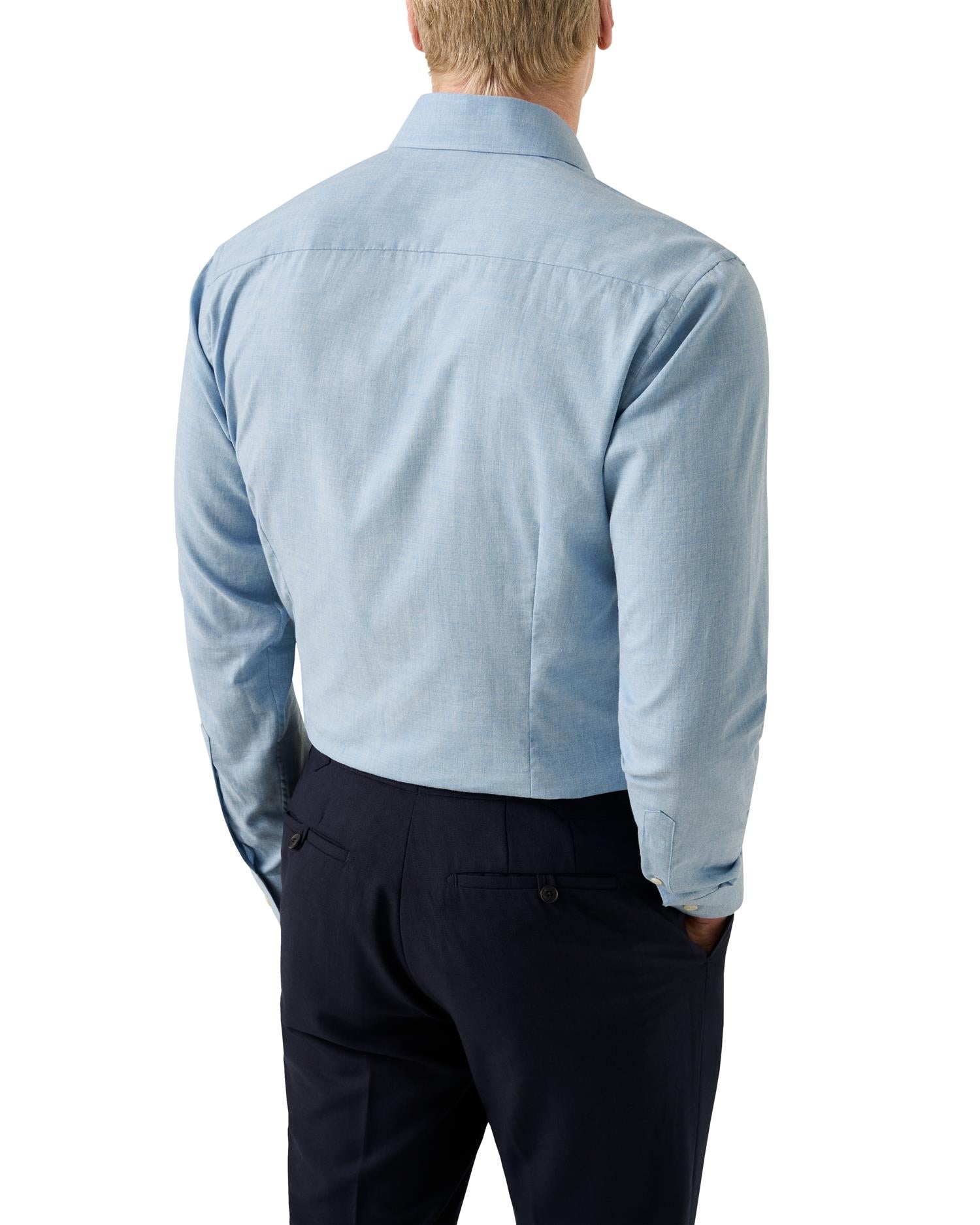 Solid Signature Flannel Shirt - Blue