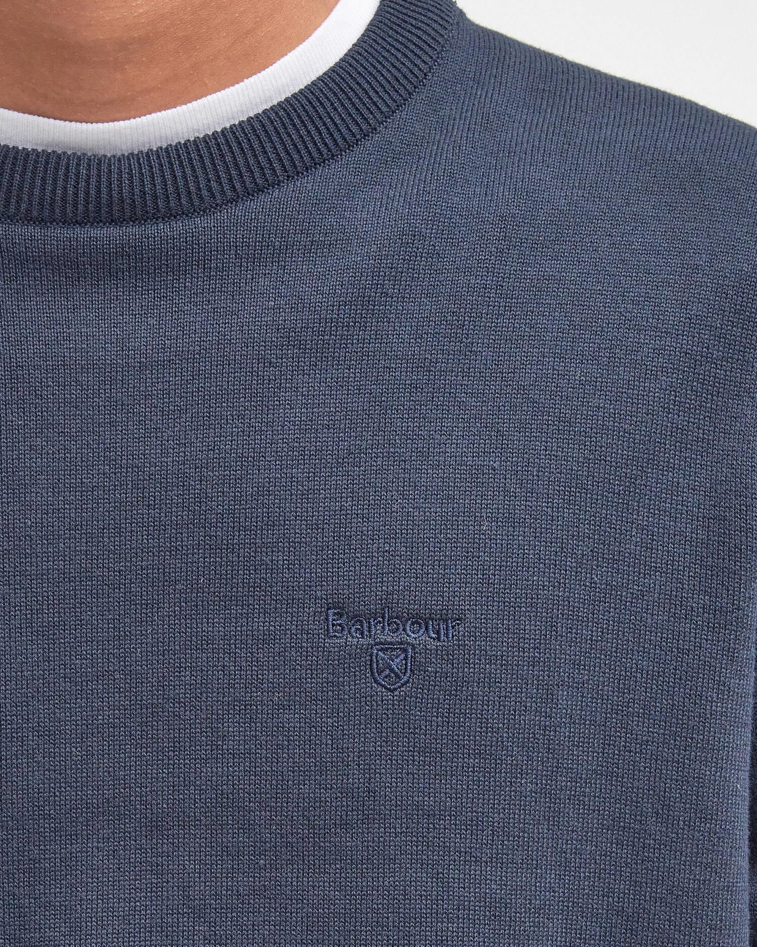 Pima Cotton Crewneck - Navy