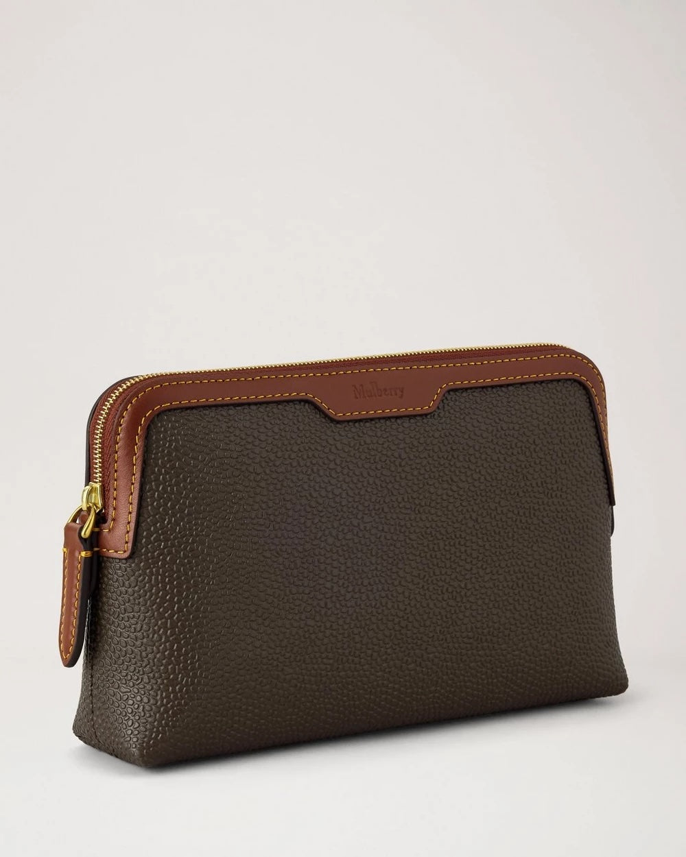Small Cosmetic Pouch - Mole & Cognac Bio Based Scotchgrain