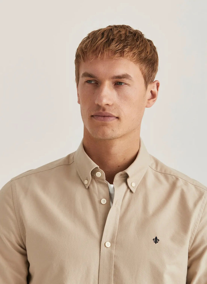 Douglas Linen Shirt - Khaki