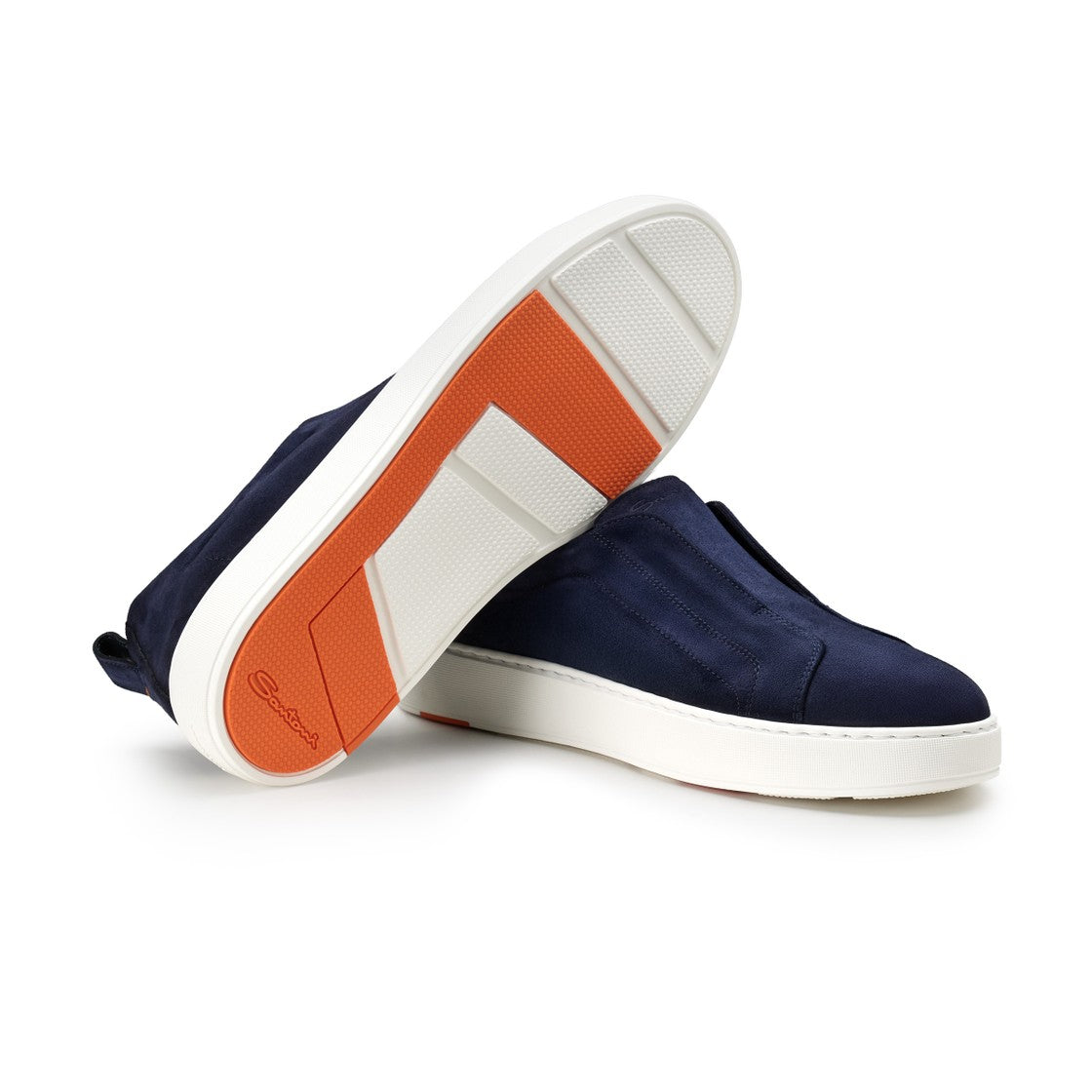 Suede Slip On Sneaker - Navy
