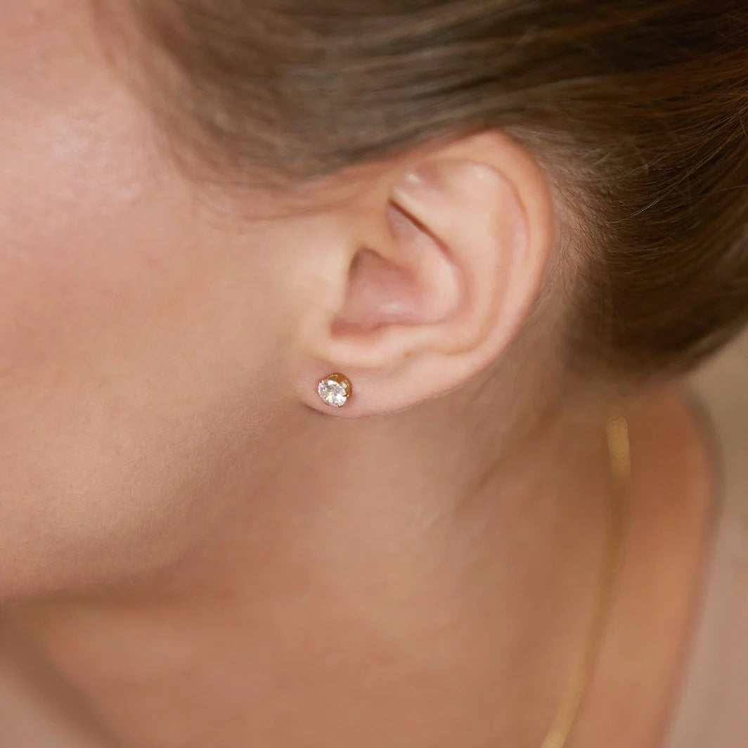 Crown Studs Gold