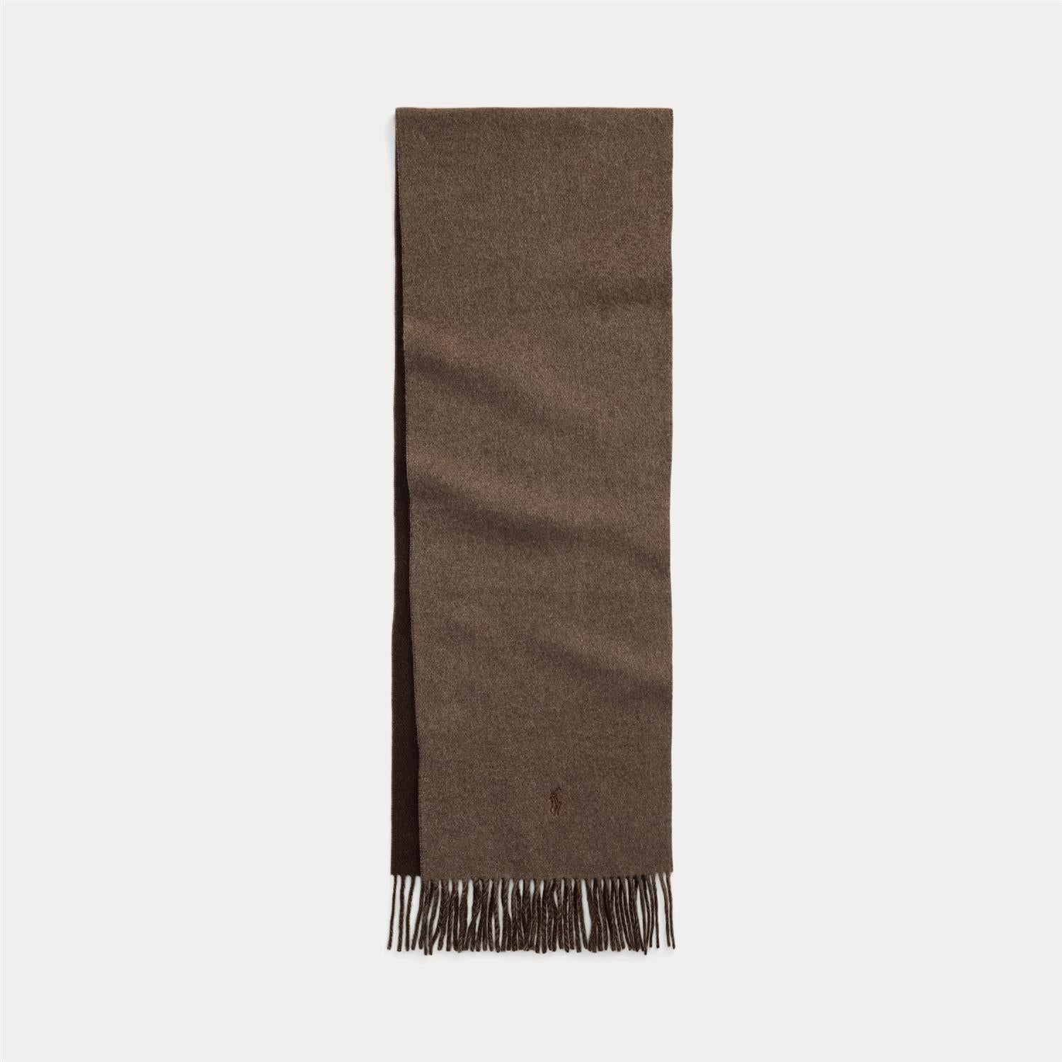 Double Wool Scarf Long Nutmeg/Brown